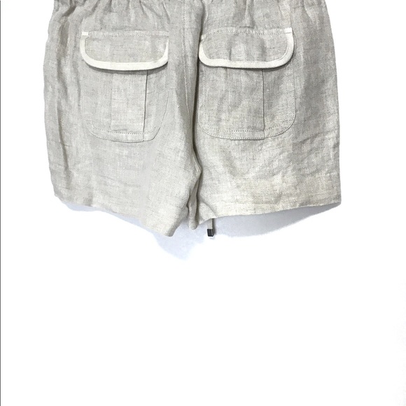 J. Crew Drawstring Linen Tuxedo Shorts Size XS - Picture 5 of 8